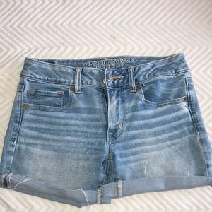 Denim High Waisted Shorts